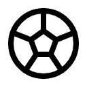 Мяч иконка линейная