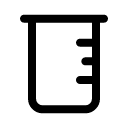 Мензурка иконка линейная