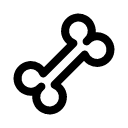 Кость иконка линейная