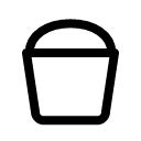 Ведро иконка линейная
