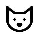 Кот иконка линейная