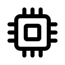 Микросхема иконка линейная