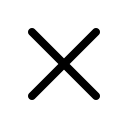 Закрыть иконка линейная