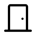 Дверь иконка линейная