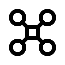 Дрон иконка линейная