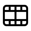 Кинолента иконка линейная