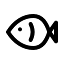 Рыба иконка линейная