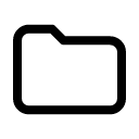 Папка иконка линейная