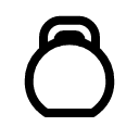 Гиря иконка линейная