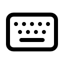 Клавиатура иконка линейная