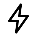 Молния иконка линейная