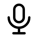 Микрофон иконка линейная