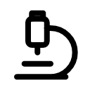 Микроскоп иконка линейная