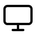 Монитор — иконка линейная
