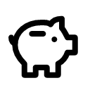 Копилка иконка линейная