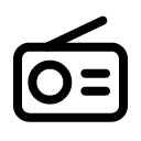 Радио иконка линейная