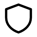 Щит иконка линейная