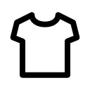 Футболка иконка линейная