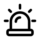 Сирена иконка линейная