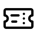 Билет иконка линейная
