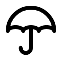 Зонт — иконка линейная