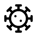 Вирус иконка линейная