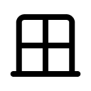 Окно иконка линейная