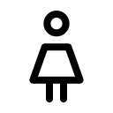 Женщина иконка линейная